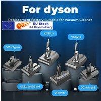 Vacuum Cleaner Rechargeable Battery for Dyson V6 V7 V8 Series SV07 SV09 SV10 DC58 DC31 DC34 Absolute Fluffy Animal Pro Bateria