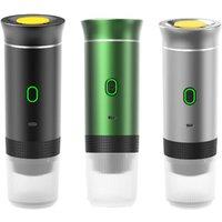 Electric Portable Coffee Machine Portable Italian Espresso Machine for Car & Home 3-in-1 Capsule Powder Travel Coffee Maker