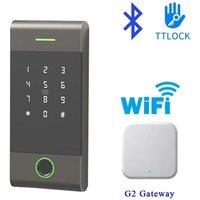 TTLock App Remote Control Rainproof Standalone Metal Fingerprint Access Controller 13.56MHz IC Card Reader &Password