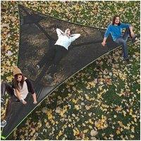 Portable Triangle Hammock 4Mx4Mx4M Multi Person Aerial Mat Convenient Outdoor Camping Sleep Hammock Portable Hanging Bed
