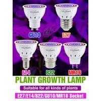 9W 7W 6W LED E27 Grow Light Bulb E14 Plants Lamp GU10 Spotlight MR16 For Interior Flower Growth Box Cultivation Lamps B22 AC220V