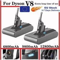 100% NEW for Dyson V8 21.6V 12800mAh Replacement Battery for Dyson V8 Absolute Cord-Free Vacuum Handheld Vacuum Cleaner Battery