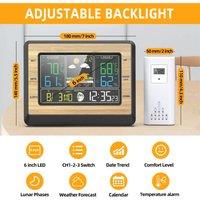 EN8829 B Wireless Weather Forecast Station Color Screen Digital Thermometer Hygrometer Indoor Outdoor Temperature Humidity Meter