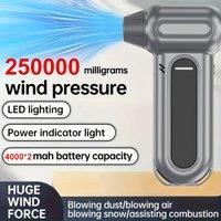Compressed Air Dust Collector - 99999Rph Special Brushless Motor - 8000 Mah Rechargeable Battery, 180W Ultra-High Power, Ergonomic Handle for Computer Keyboard, Car, Home Office and Pet Cleaning