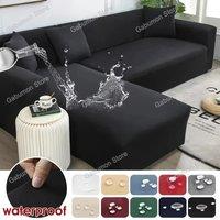 1/2/3/4 Waterproof Skins Waterproof Corner Sofa Cover Elastic Thin Fabric Sofa Covers Room Pets L