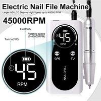 NEW Professional 45000RPM Electric Portable Nail Drill Machine Rechargeable Low Noise Nail Sander