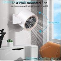 Wireless Wall Fan Portable Air Circulator Fan Rechargeable Wall Mounted Toilet Fan 5400mAh Silent Cordless Desk Air Circulator