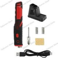 480£ Portable Wireless Soldering Iron with LED Light Set USB Rechargeable Lithium Battery Soldering
