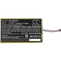 Keyboard,Mouse Battery For Logitech:IIIuminated Keyboard K810,K810,533-000114,1500mAh / 5.55Wh--Li-Polymer--3.70V