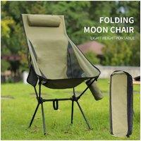Portable Folding Camping Chair with Headrest Lightweight Tourist Chairs Aluminum Alloy Fishing Chair