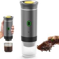 3-in-1 Wireless Electric Portable Espresso Coffee Machine for Car & Home Camping Coffee Maker Capsule Powder Travel Maker