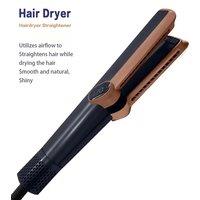 2in1 Professional Hair Straightener Curling Hair Dryer 106000 RPM Dry Air Anion Portable Wet & Dry Straightener