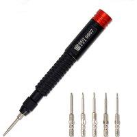 6 in 1 Fixed/Adjustable Torque Screwdriver Set S2 Steel Bits for Repair Phone Computer Electronics