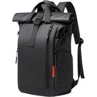 2025 New Men Large Capacity Casual Riding Laptop Backpack Multifunction Roll Top Travel Bag For Man Waterproof Backpack