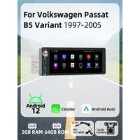 Carplay Autoradio 6.86" 1Din Radio Android Car Multimedia for VW Volkswagen Passat B5 Variant 1997-2005 Stereo Head Unit GPS