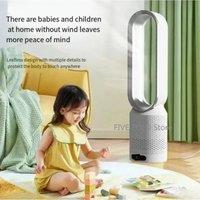 Low-noise 20-inch Bladeless Fan Remote Control Negative Ion Mute Desktop Electric Fan Floor