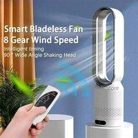 Low-noise 20-inch Bladeless Fan Remote Control Negative Ion Mute Desktop Electric Fan Floor