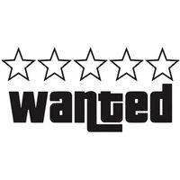 20cm Wanted Reflective Laser Car Funny Stickers Auto Vinyl Film Decals For Car Bumper Windows Motorcycle Laptop Walls Accessorie