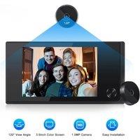 3.5 Inch Digital Door Viewer Peephole Camera Doorbell 120 Degree HD Home Cat Eye Mirilla Viewer with LCD Screen Monitor