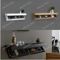 Wall-mounted Magicflap Designer Shelf Wooden Multi-function Concealed Floating Shelf Secret