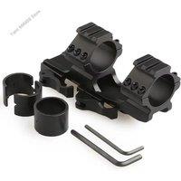 Metal HeavyDuty Dual 25.4mm / 30mm Quick CantiWeaver Scope Mount QD Hunting Holder For AR15 M4 M16