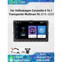 2 Din 9" Screen Stereo Carplay Android Car Multimedia Radio for VW Volkswagen Caravelle 6 T6.1 Transporter Multivan T6 2016-2020
