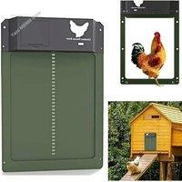Automatic Chicken Coop Door Chicken Automatic Door Light Sensing Auto Chicken Door Opener Chickens Supplies Battery Powered