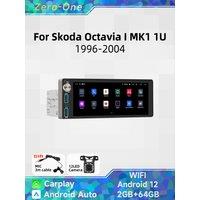 Carplay Autoradio 1Din Radio Android Car Multimedia for Skoda Octavia 1 I MK1 1U 1996-2004 6.86" Stereo Head Unit GPS Navigation