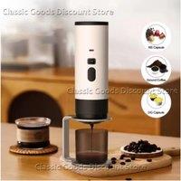 Wireless Electric Portable Espresso Coffee Machine For Car & Home Camping Coffee Maker Capsule