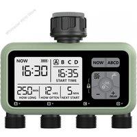 Reswat 4-Outlet Water Timers Multifunctional Sprinklers Multi Caliber Adaptation Convenient Installation Youngs Garden Tools
