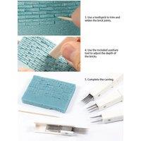 Model Brick Carving Knife Model Scene Making Tool Wall Brick DIY Hobby Accessories Graver Parallel Equidistant Cutting