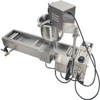 7L 1-Row Automatic Donut Making Machine Auto Doughnut Maker Hopper with 3 Sizes Molds Fryer Kitchen Appliances Commercial