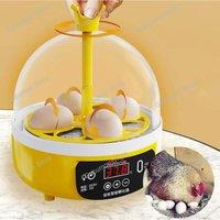 Mini 4/8 Eggs Incubator Poultry Hatching Machine Clear Top Cover Temperature Control Digital for