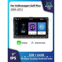 9" Screen Android Car Multimedia 2Din Radio for VW Volkswagen Golf Plus 2004-2013 Wireless Carplay Android Auto Stereo Head Unit