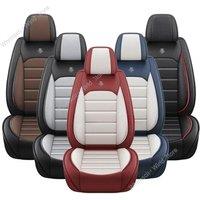 Full Set Car Seat Covers PU Leather Front&Rear Split Bench Protector Four Season Universal Fit Most Car SUV Car Accessories