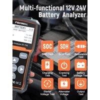 2025 Newest FOXWELL BT705 OBD2 Diagnostic Tool 12V& 24V Battery Testing Cranking Charging 100-2000CCA Battery Load Analyzer