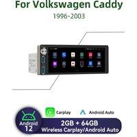 Carplay 6.86" Screen Multimedia 1Din Android Car Radio for VW Volkswagen Caddy 1996-2003 HeadUnit Autoradio Stereo Navigation