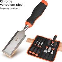 6 Piece Set Mini Chisels Chrome Vanadium Steel Woodworking Chisels Hand Set Plastic Handle Hardware Tools Chisels