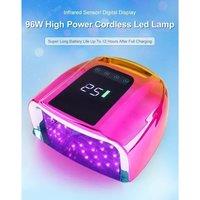 2025 New Rechargeable Nail Lamp Cordless Gel Polish Dryer UV Light for Nails Manicure Light Wireless