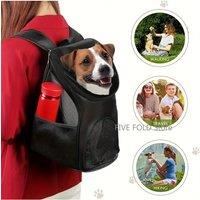 Portable Mesh Dog Bag Breathable Dog Backpack Foldable Large Capacity Bag,Large capacity breathable outdoor backpack