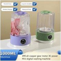 Portable Mini Washing Machine Rechargeable Underwear Washing Cup Mini Washer for Apartment Dorm Hotel Travel & Camping