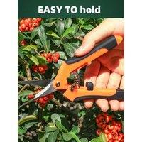 3PCS Garden Scissors Set Gardening Tool Scissors Stainless Steel Professional Gardening Scissors with Non-slip Ergonomic Handles