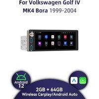 Wireless Carplay Autoradio 6.86" 1 Din Radio Android Car Multimedia for VW Volkswagen Golf 4 IV MK4 Bora 1999-2004 Stereo GPS