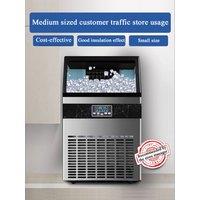 PBOBP Commercial Ice Maker Machine, 70LBS/24H Under Counter Ice Machine 2 Water Inlet Modes, Self-Clean, Ideal For Bar