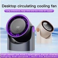 Electric Fan Desktop Silent Wall Mounted Air Conditioner Bladeless Fan USB Charging Portable Office