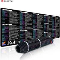 EXCO Kotlin Programming Mouse Pad Large for Android Cross-Platform Mobile Web Development Shortcuts Keyboard Mousepad Desk Mat