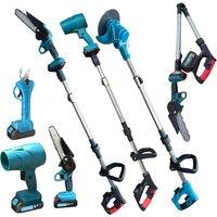 Gardening Electric Tools Electric Lawn Mower Chain Saw Telescopic Pole Electric Scissor Leaf Blower Handheld Garden Lawn Weeding