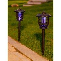 2 in 1 LED Solar Lights with Smart Sensor, Auto On/Off Landscaping Lights with UV, 3 Installation Modes Light for Home Garden