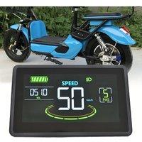 H6C Electric Bike Colorful Waterproof LCD Display Meter SM/Waterproof Connection Plug Ebike intelligent Display With USB
