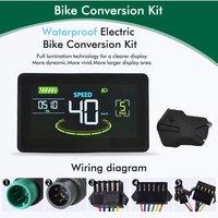 H6C Electric Bike Colorful LCD Display Meter 24V-60V SM/Waterproof Connection Plug Ebike intelligent Display With USB